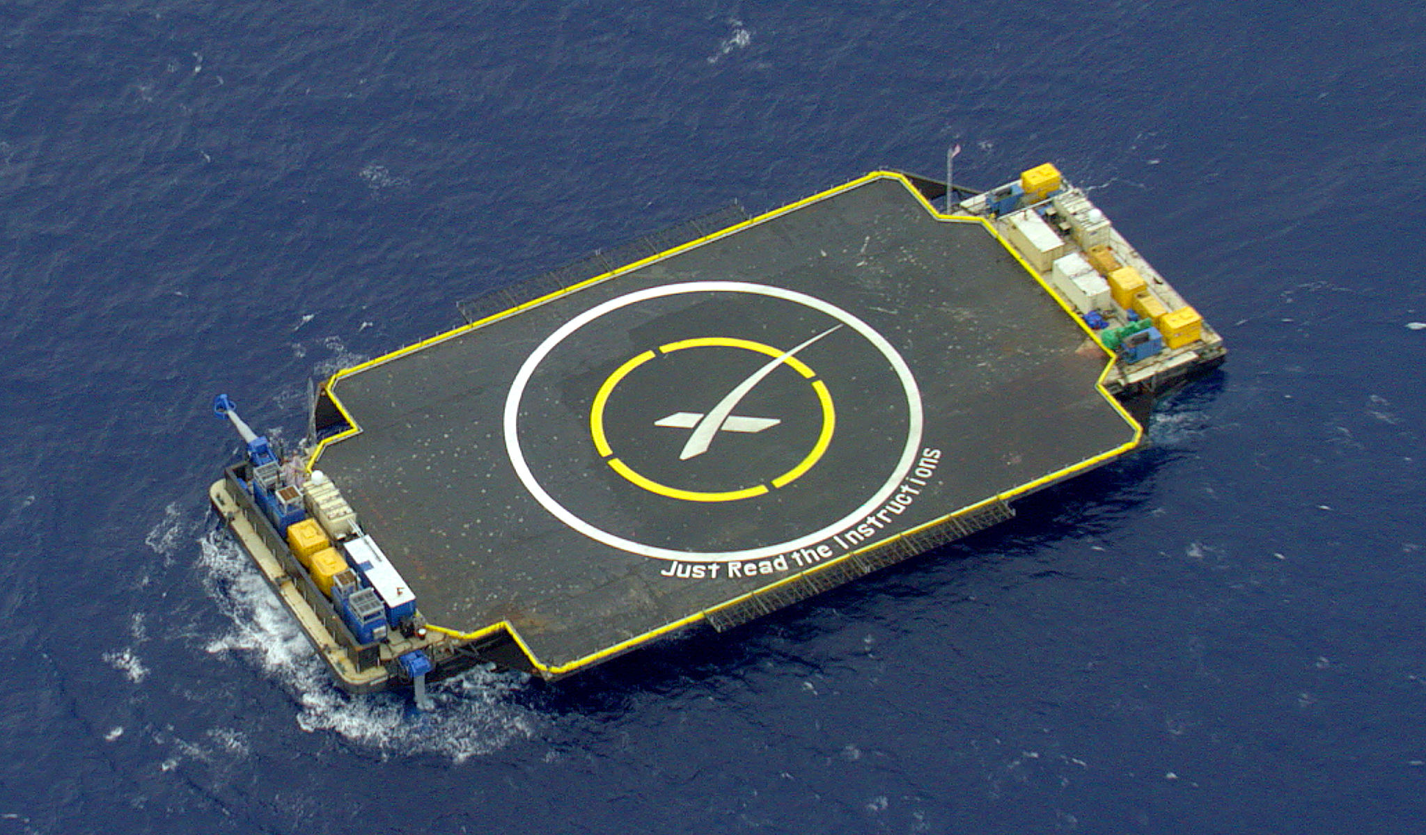 'Just Read the Instructions', SpaceX's first droneship.