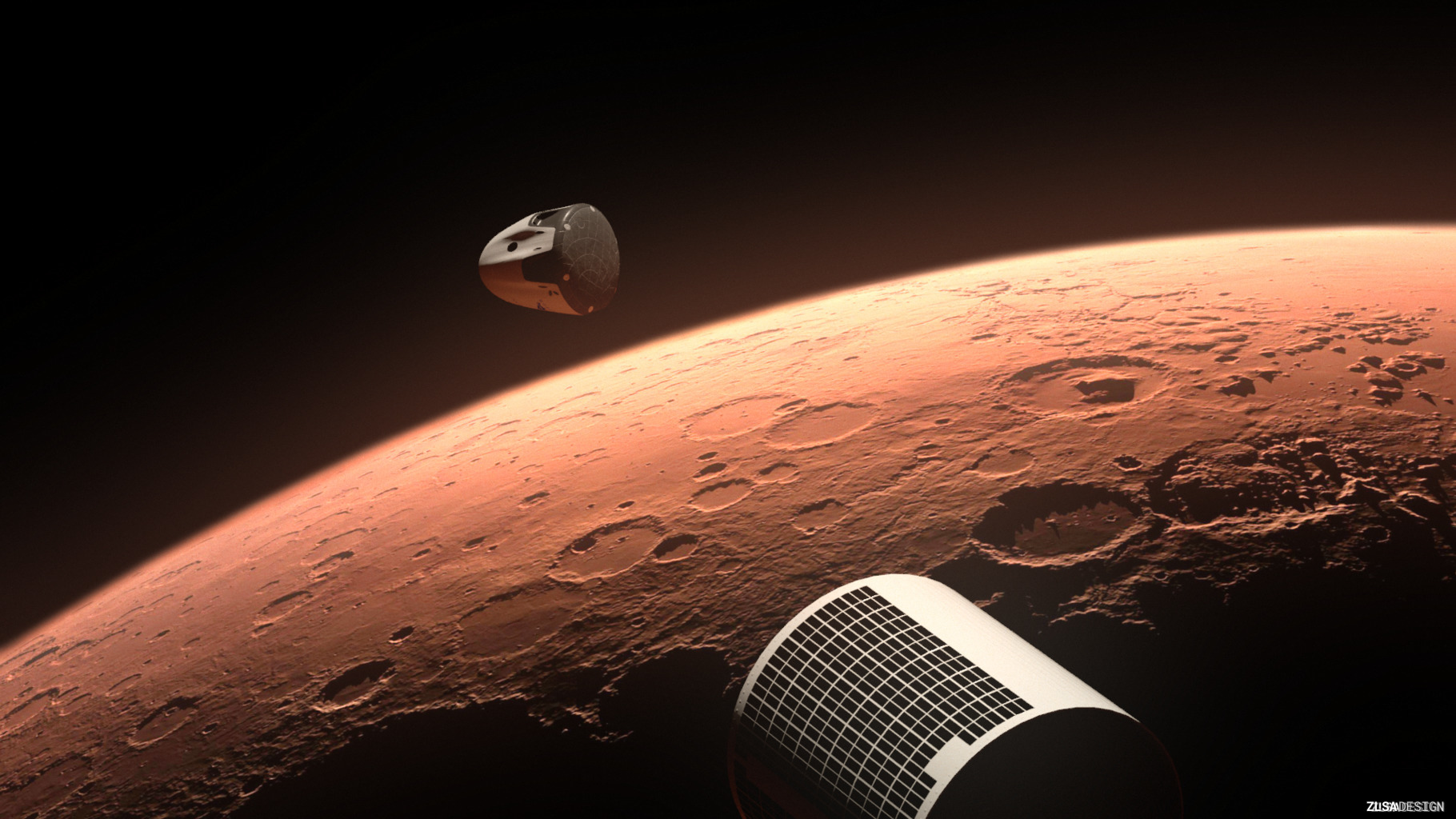 SpaceX Red Dragon at Mars